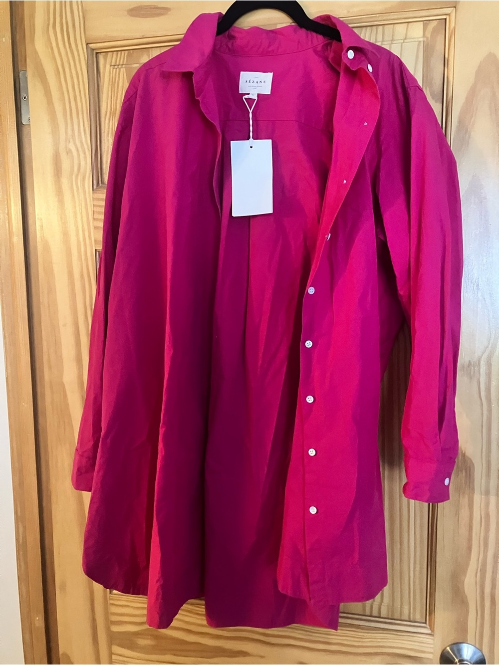 Sezane Fuchsia dress